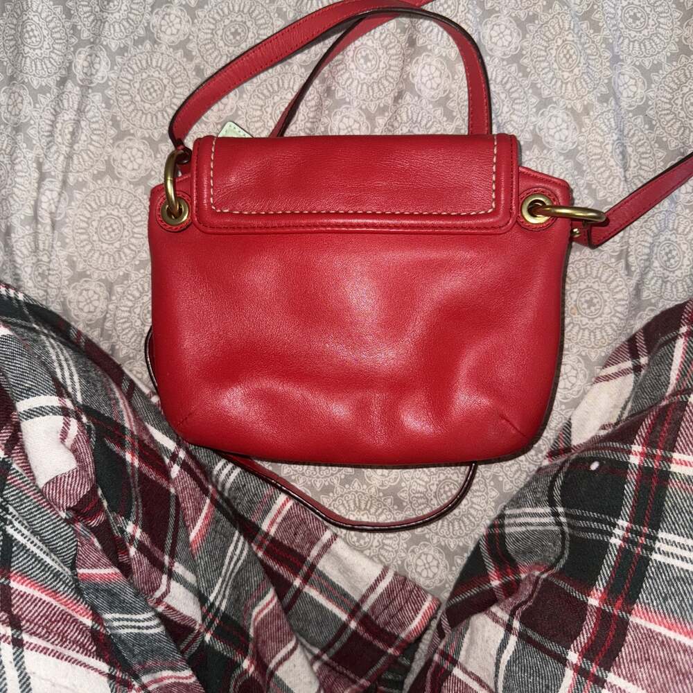 Coach Willis Legacy 70th Anniversary Vermillion Leather Handbag 19132 - Picture 3 of 3